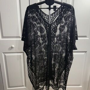 Elegant Black Lace Women Top